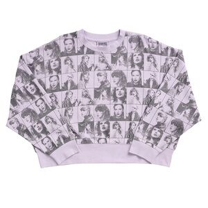 Taylor Swift The Era’s‎ Tour Merch lavender cropped pullover sweater size large.